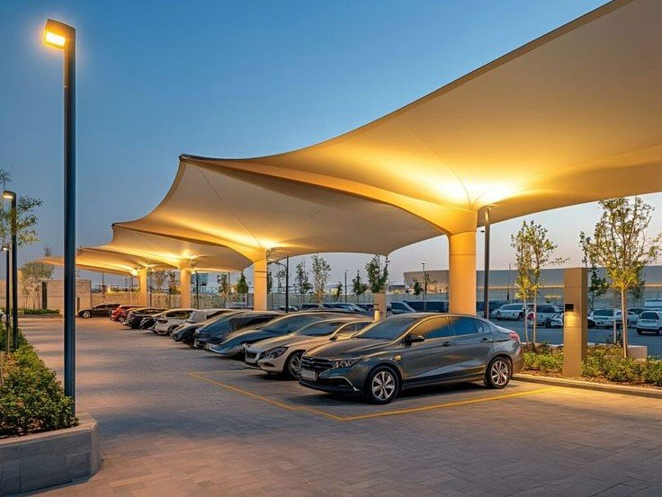 تركيب مظلات مواقف سيارات في الرياض بتصاميم فاخرة وجودة مضمونة